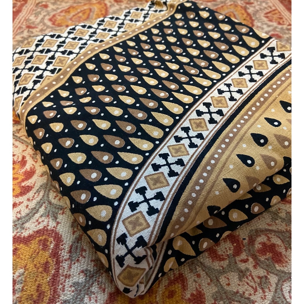 Square Brown/Gold/Black Wall Tapestry